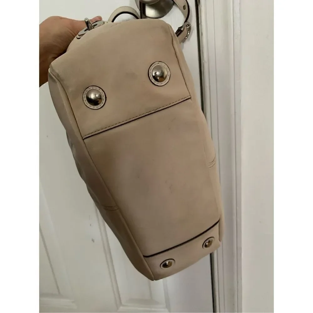 Coach off white or cream shoulder bag